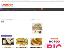 Tablet Screenshot of kfoods.com